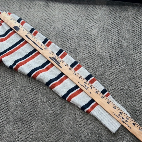 New Madewell V-Neck Sweater Striped Westgate V-Neck Sweater in Coziest Yarn Sz M - Picture 11 of 11